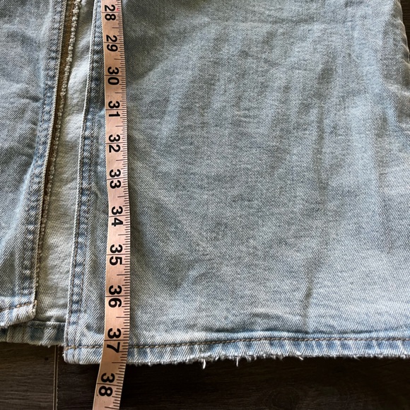 Women’s Denim Maxi Shirt.  Size.  12 r.  Color medium wash - Picture 9 of 9